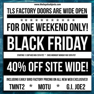 TLS OPENS UP ITS FACTORY DOORS FOR BLACK FRIDAY!