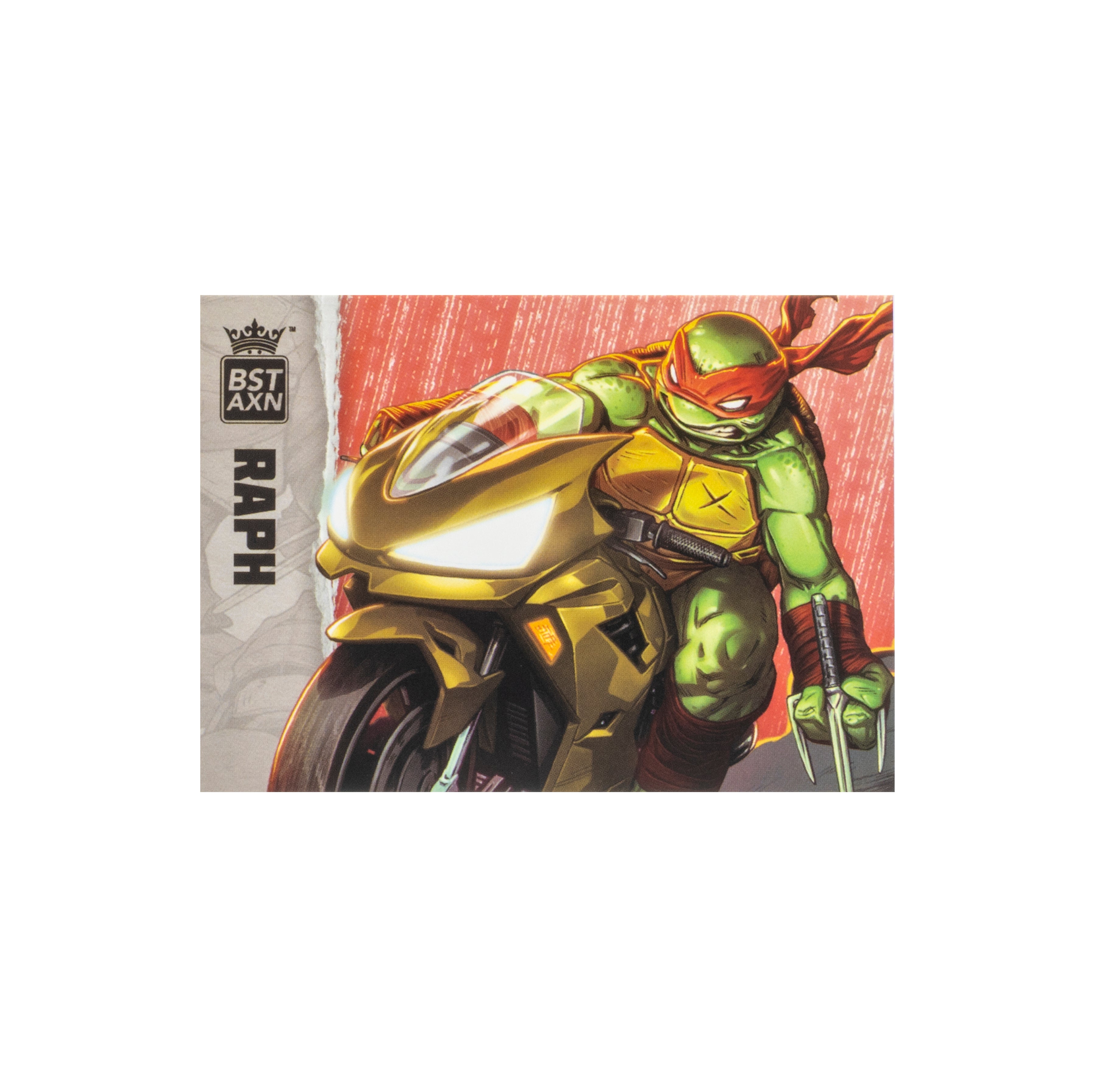 TMNT BST AXN + VEHICLE Raphael Comic with Gold Motorcycle SDCC 2023