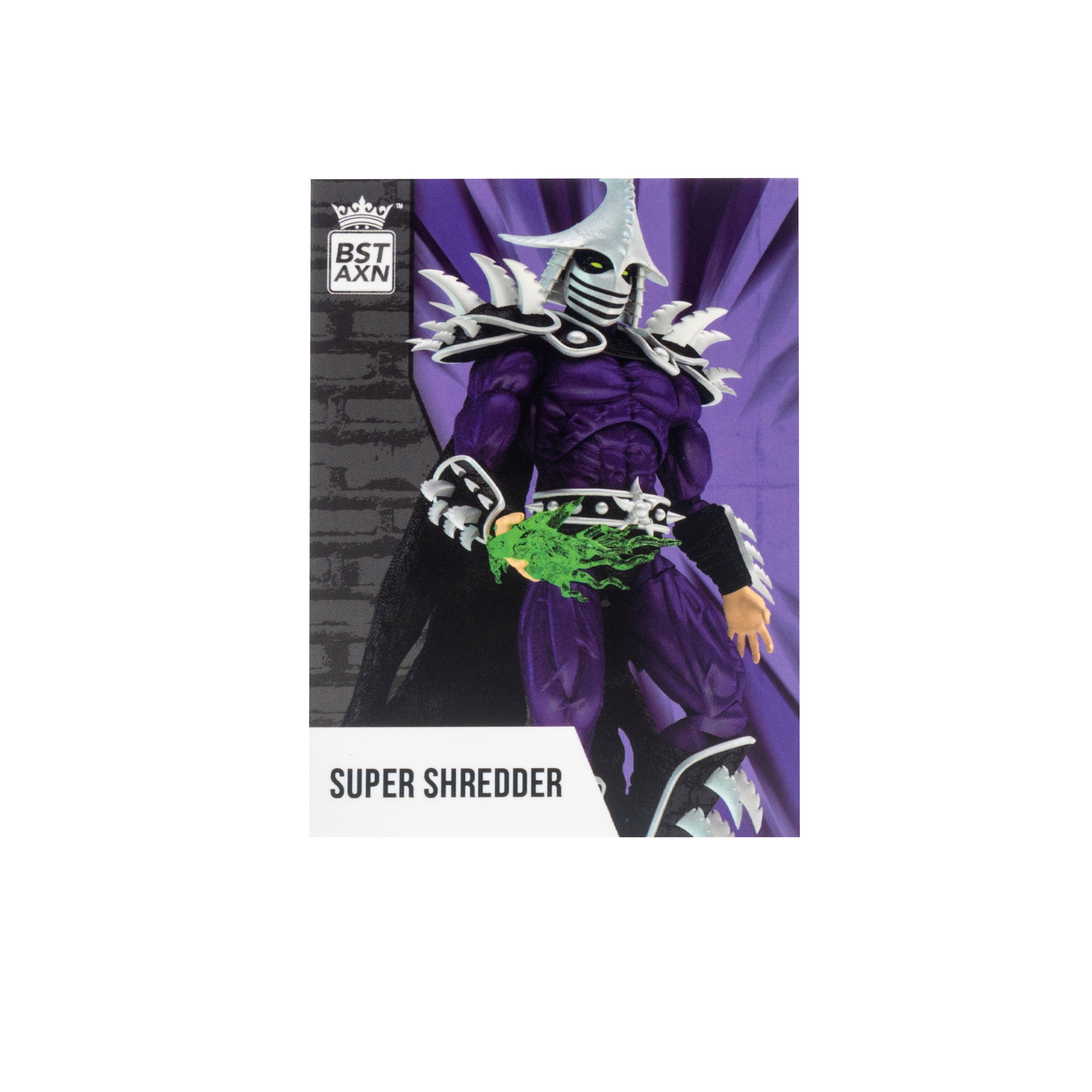TMNT BST AXN XL SDCC 2023 Super Shredder Glow-in-the-Dark Comic 8 Figure
