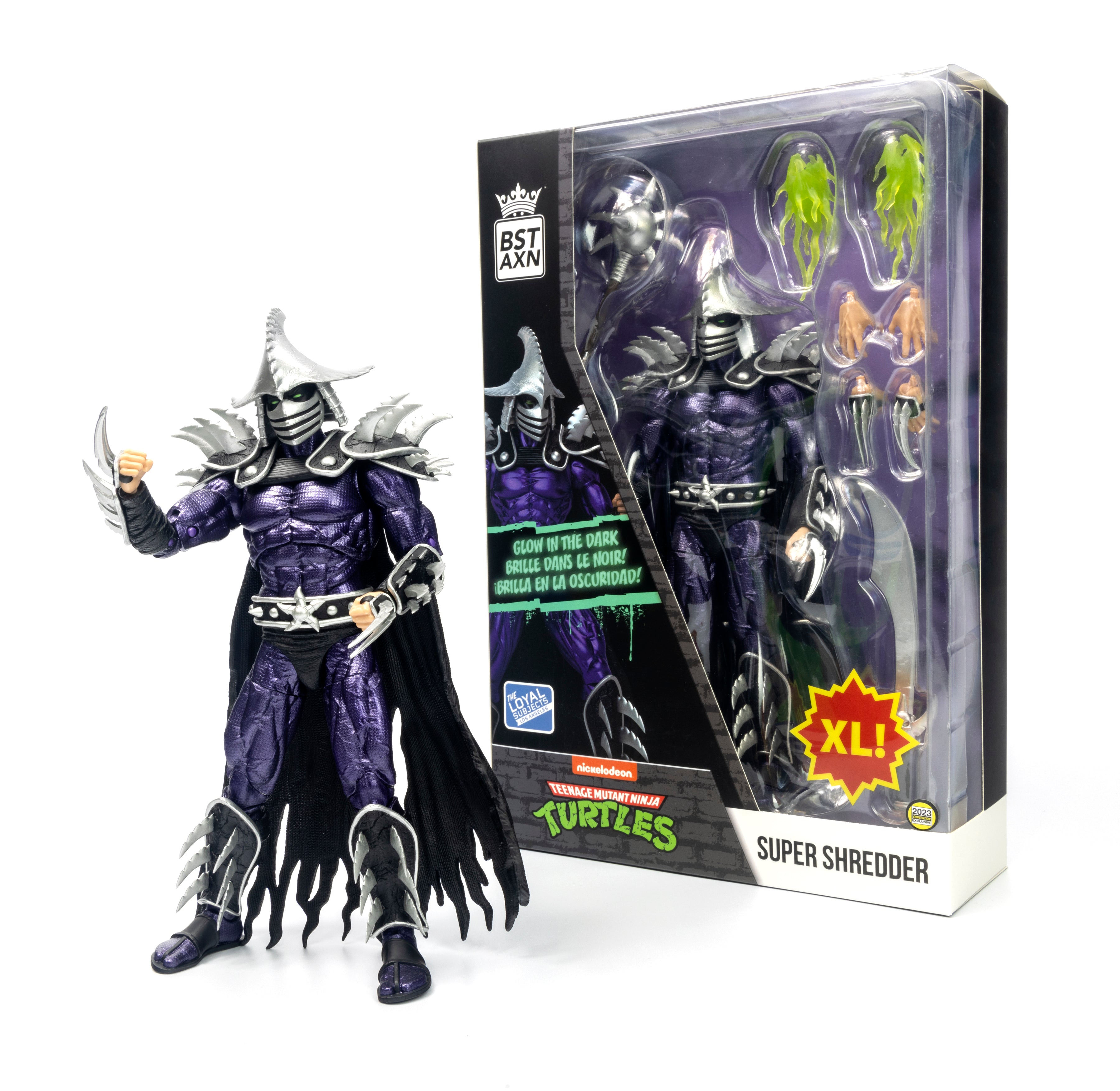 TMNT BST AXN XL SDCC 2023 Super Shredder Glow-in-the-Dark Comic 8 Fig –  The Loyal Subjects