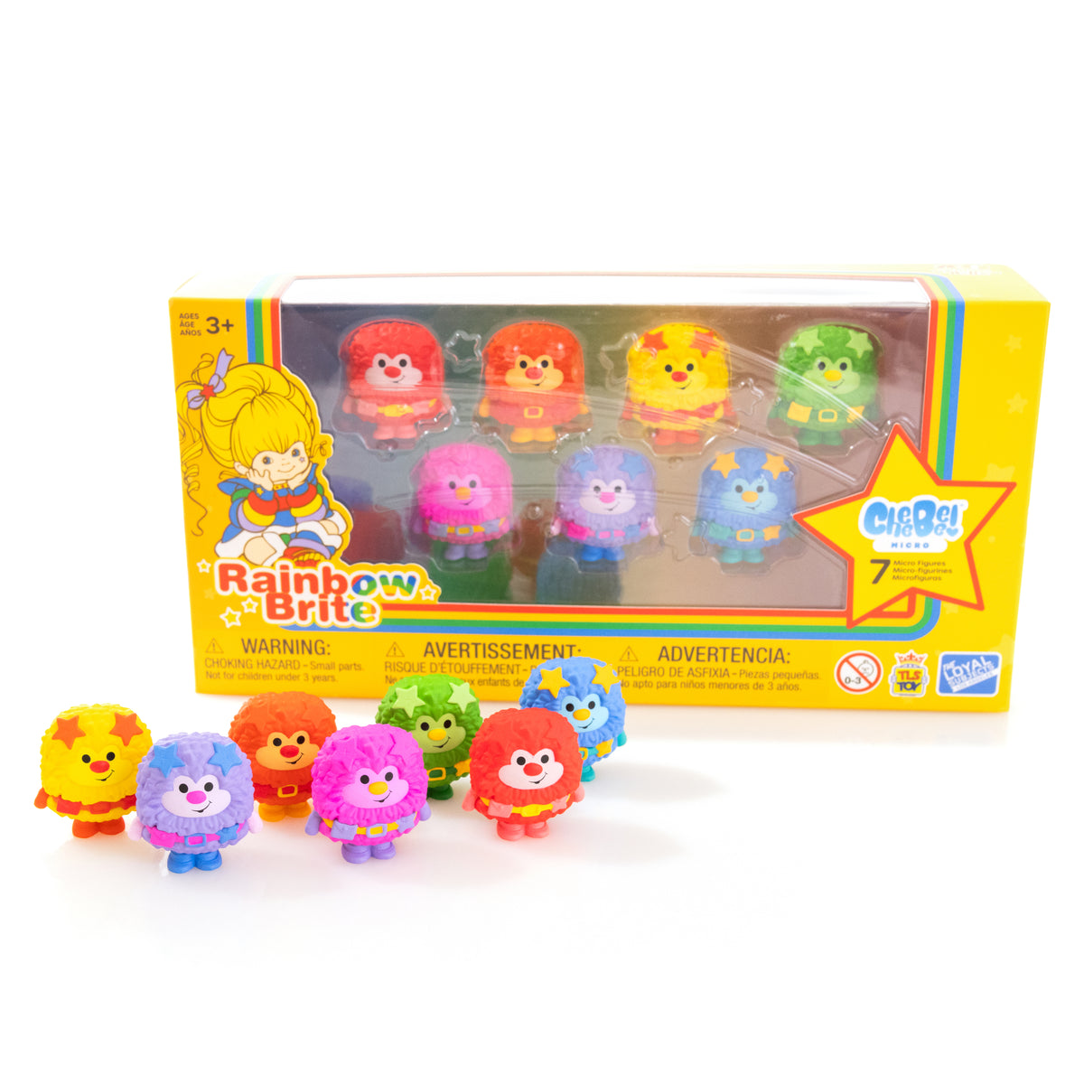 RAINBOW BRITE 1.5" CheeBee Figures 7-Pack Color Sprites