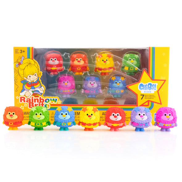 RAINBOW BRITE 1.5" CheeBee Figures 7-Pack Color Sprites