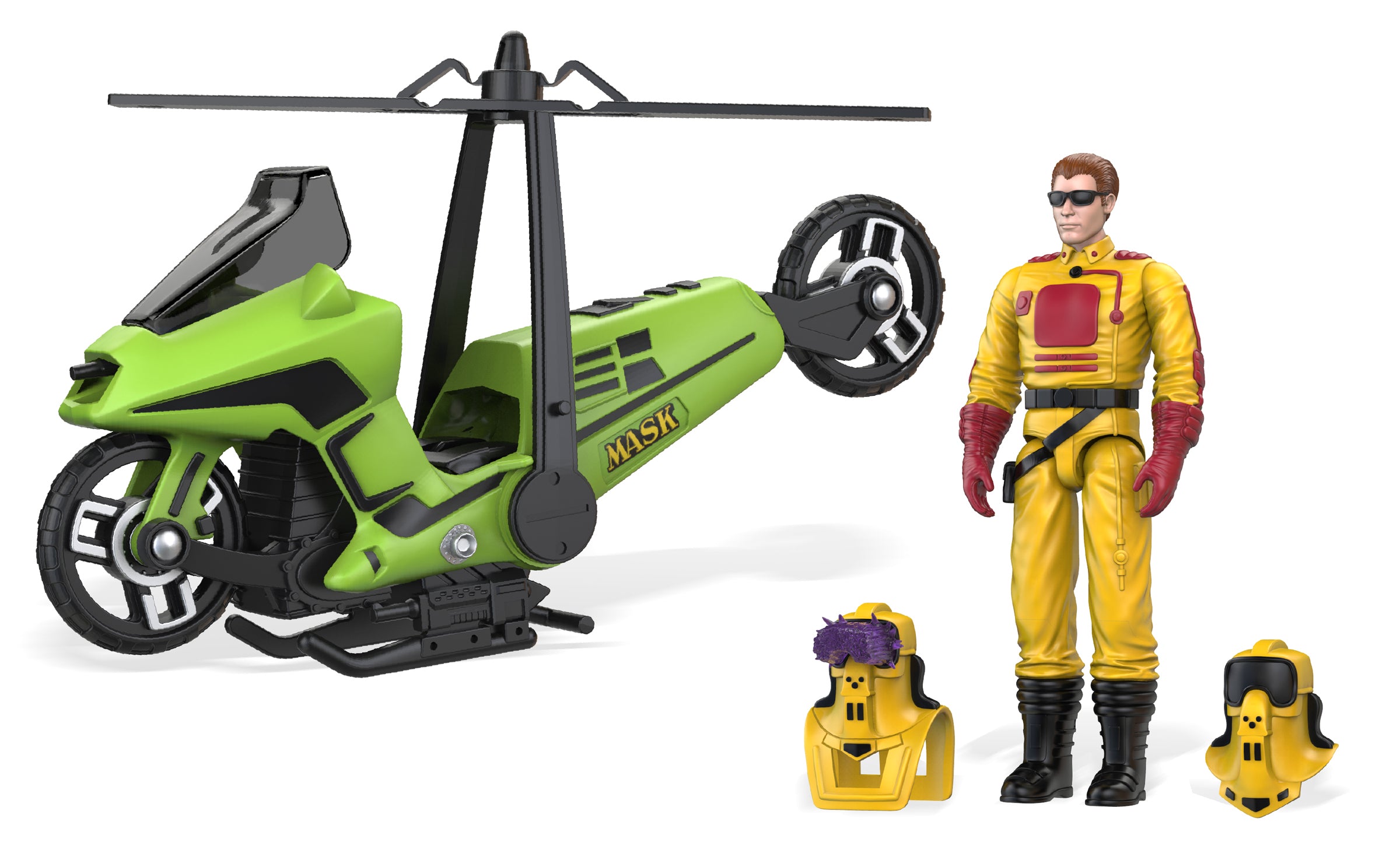 M.A.S.K. Series 1 Action Figure and Vehicle Bundle Set