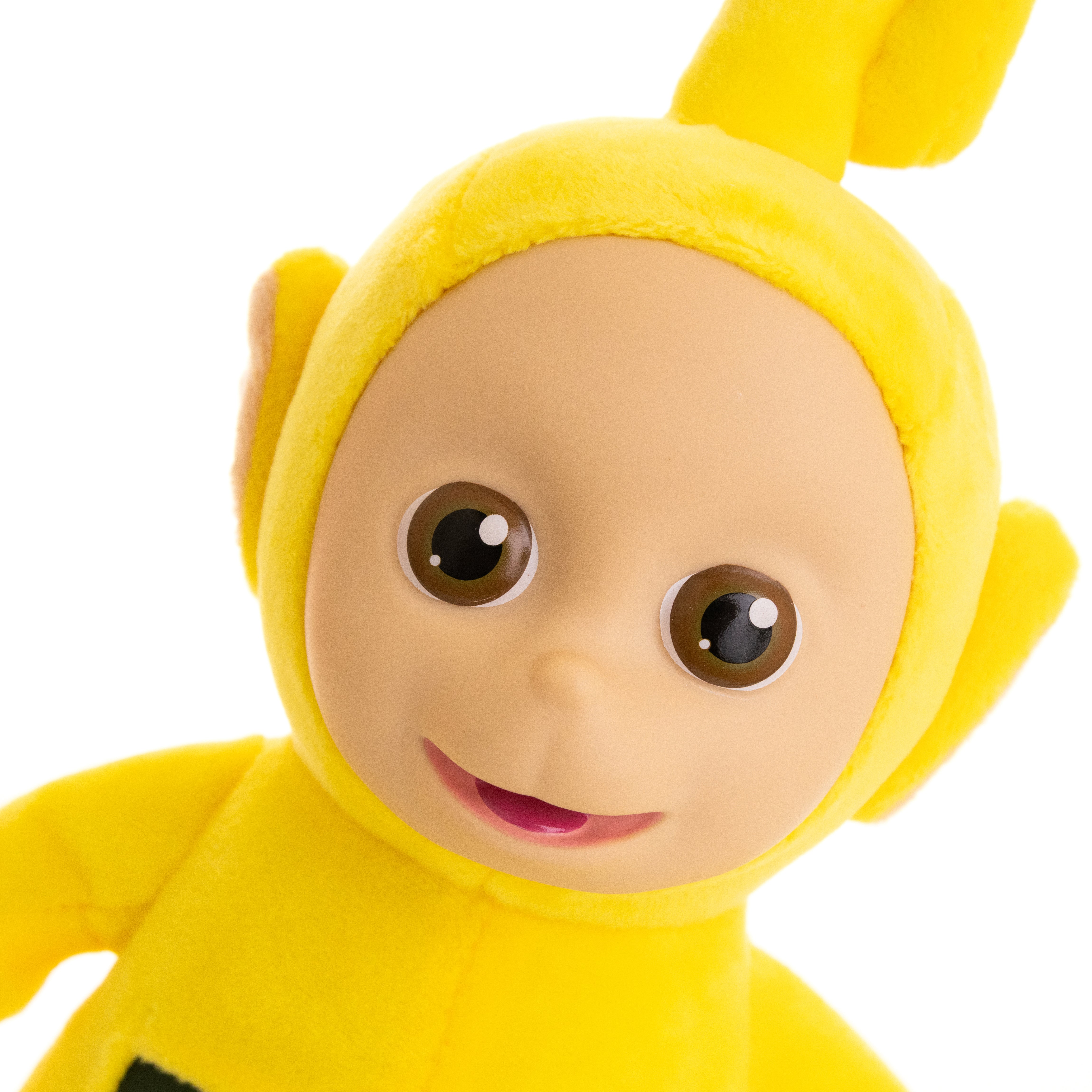 The Loyal Subjects Teletubbies Laa-Laa Soft Plush 8-inch Toy with Interactive Color Changing Belly Patch