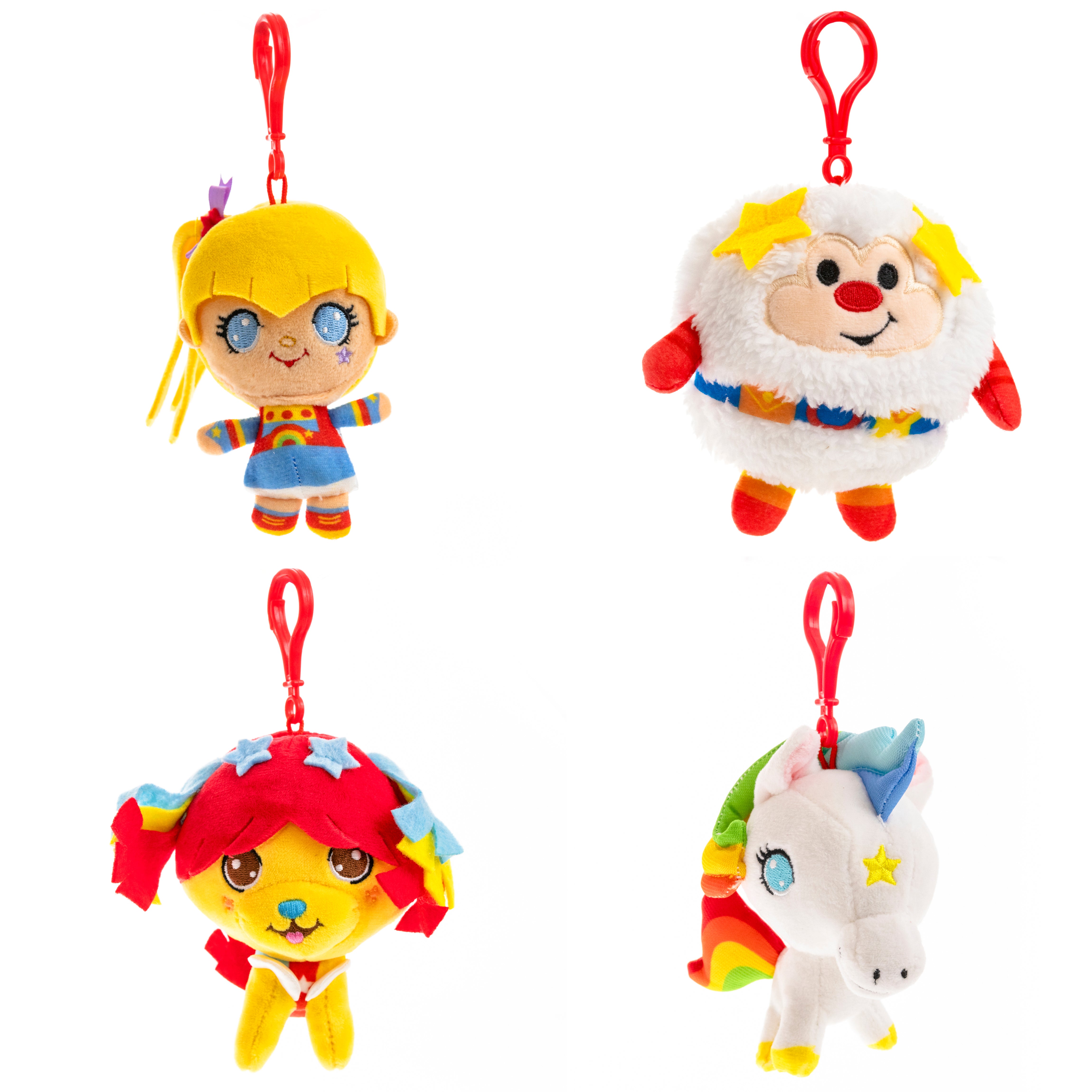 Rainbow Brite Plush Backpack Clip Assorted Characters