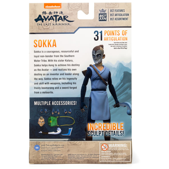 Avatar: TLAB BST AXN Sokka War Paint SDCC 2022 5" Figure