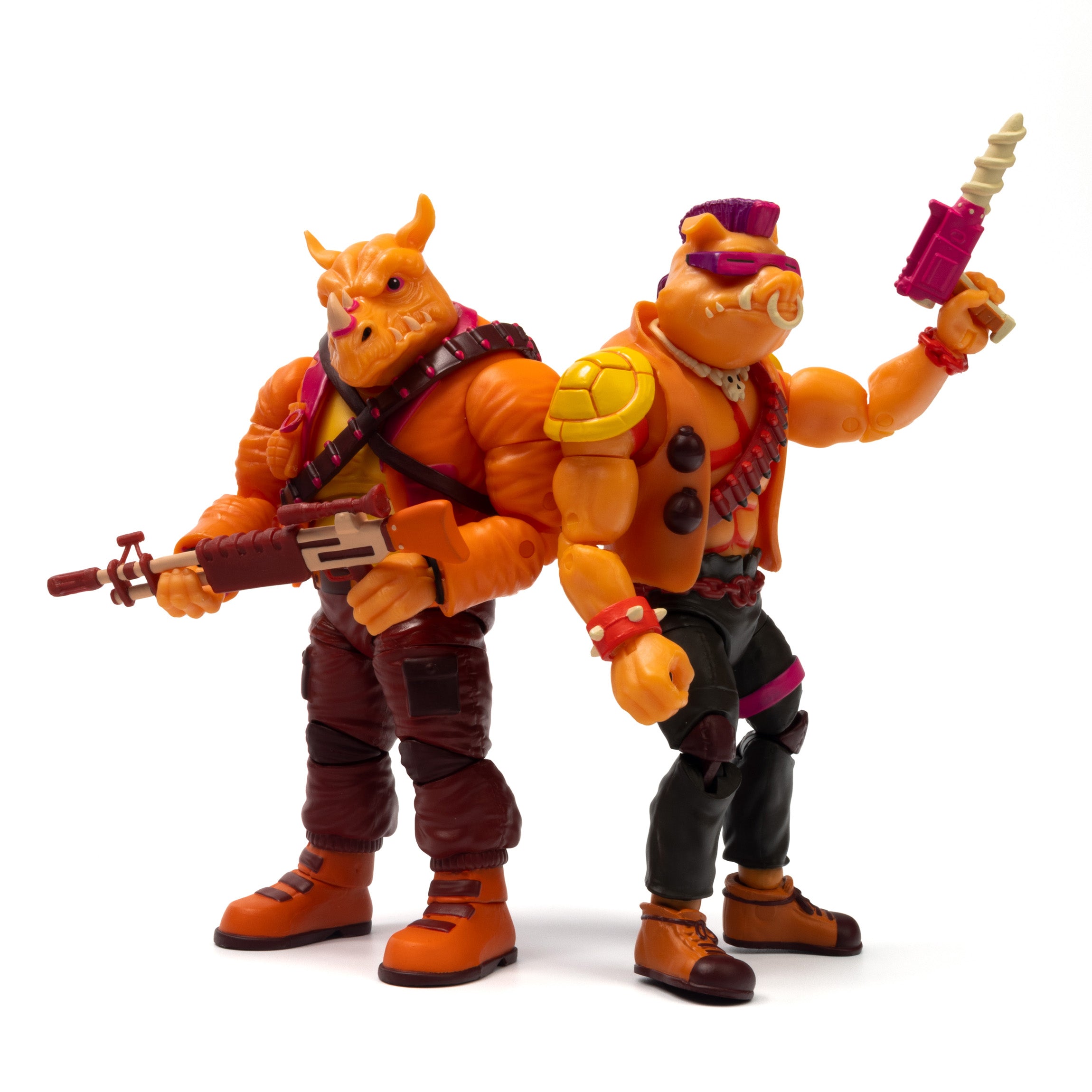 TMNT BST AXN Bebop & Rocksteady Arcade Flashing 2-Pack