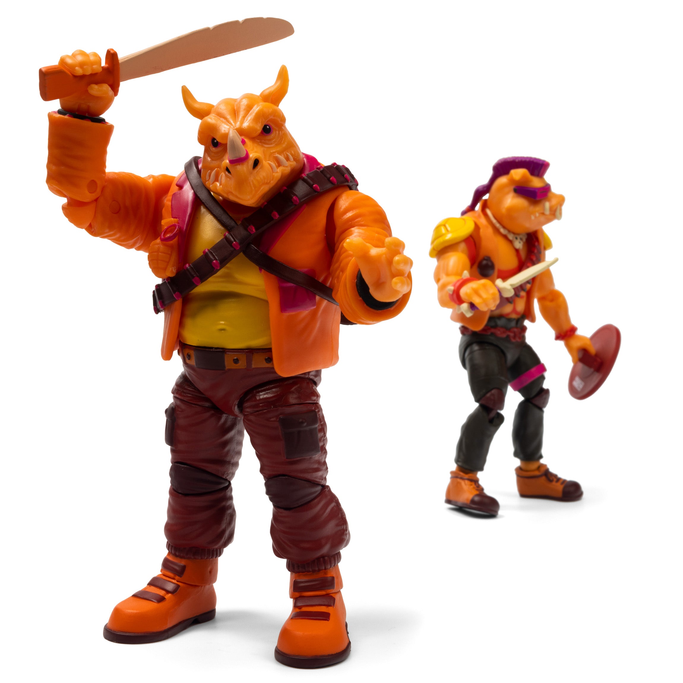 TMNT BST AXN Bebop & Rocksteady Arcade Flashing 2-Pack