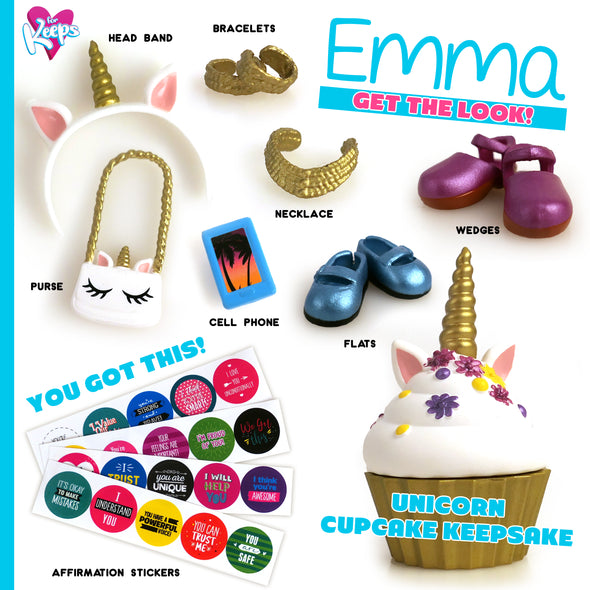 Emma - For Keeps™ Girl with Cupcake Keepsake™ Series 1
